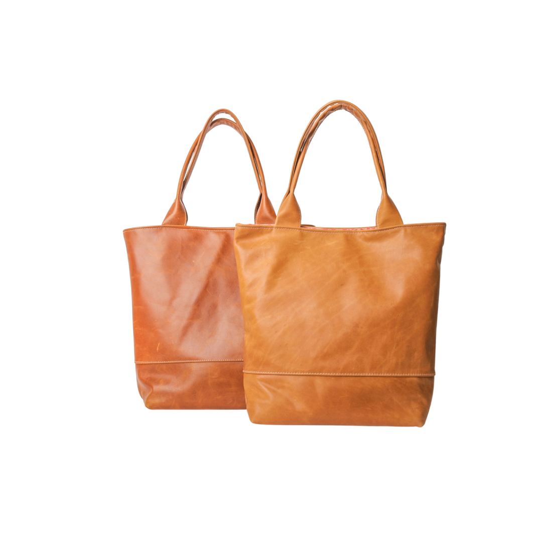 All leather outlet tote