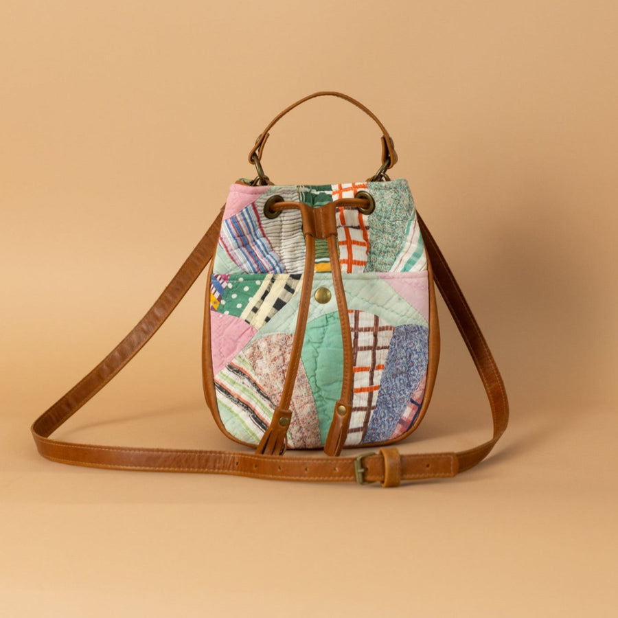 Gina Maria Bucket Bag Vintage Quilt #3