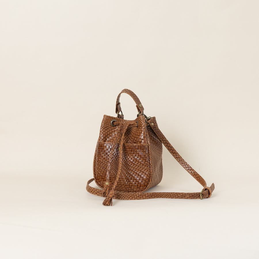 Gina Maria Bag Cognac Butan Woven