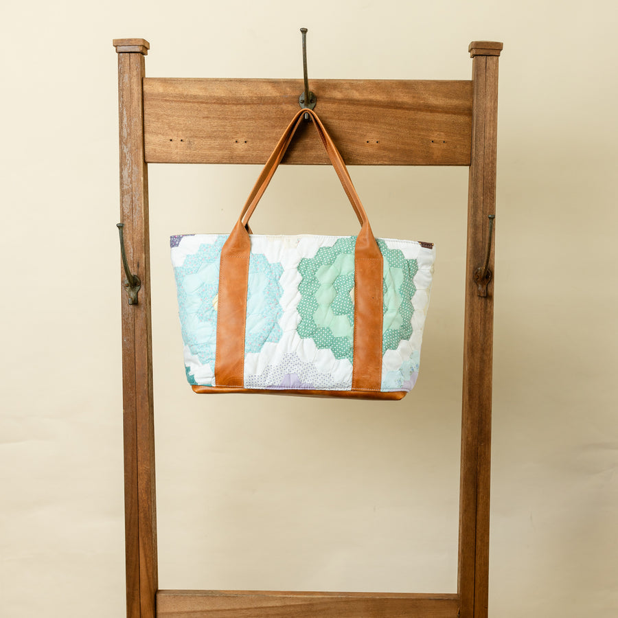 Grandmother's Garden Quilted Mae Tote