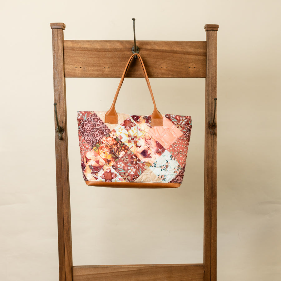 Autumn Patchwork Quilted Mae Tote