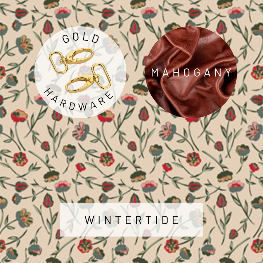 Ivey Wristlet Wallet Small Leather Trim MADE TO ORDER