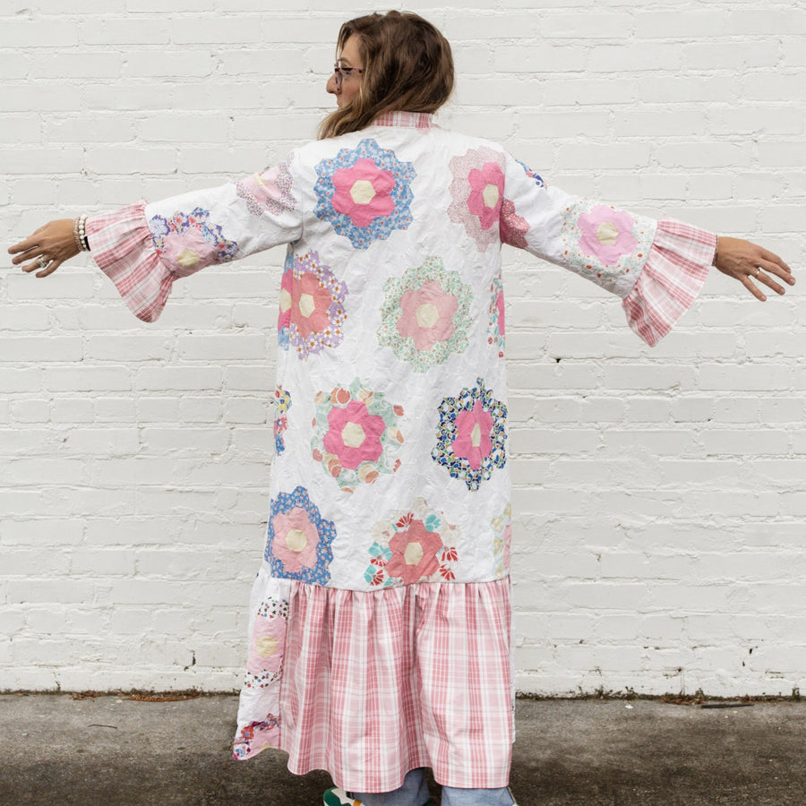 The Quilted Nikki Ruffle Kimono XS/S