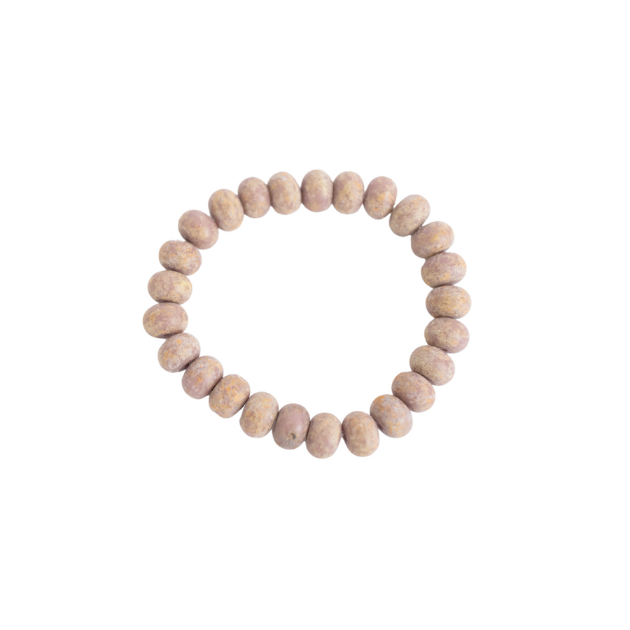 Stonewashed Lavender Beaded Bracelet MADE TO ORDER
