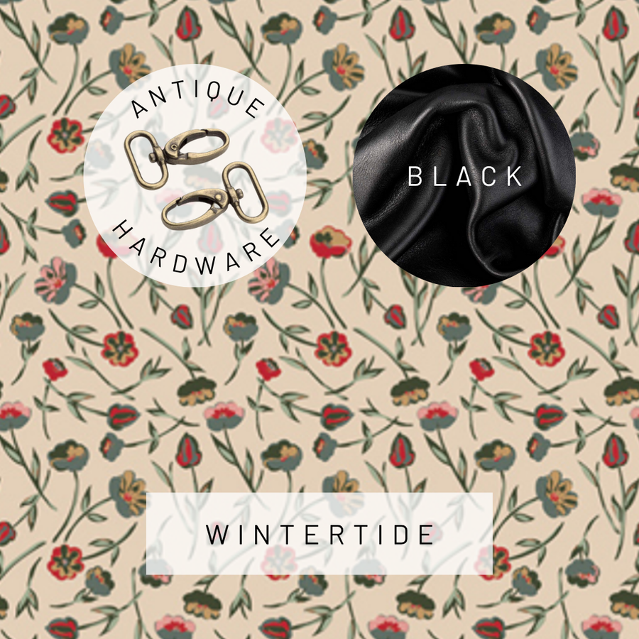 Ivey Wristlet Wallet Leather Trim MADE TO ORDER