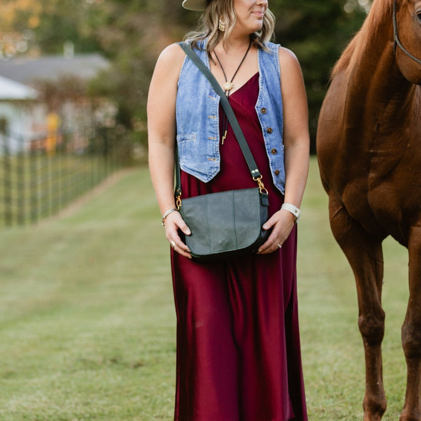 Mini Derby Forrest Green Leather