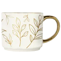Sweet Water Decor Gold Leaves Coffee Mug