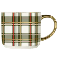 Sweet Water Decor Green Plaid Coffee Mug