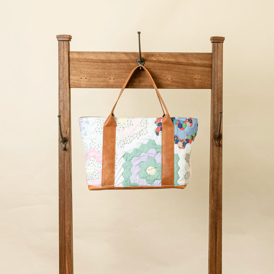 Grandmother's Garden Quilted Mae Tote