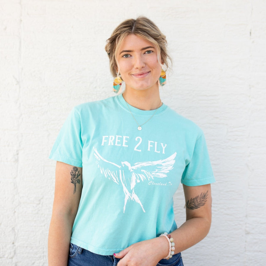 Comfort Colors Crop Free 2 Fly Band Tee PRE-ORDER