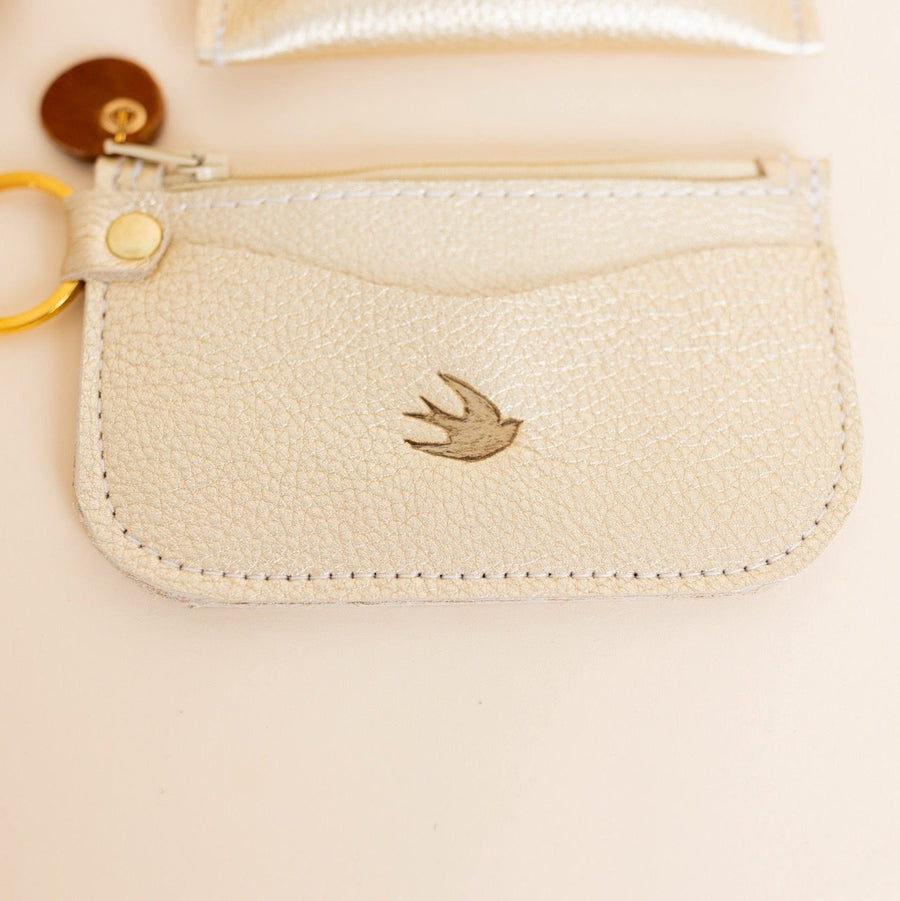 Bishop Key- Coin and Card Pouch Champagne