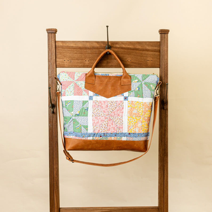 Pinwheel Quilted Weekender