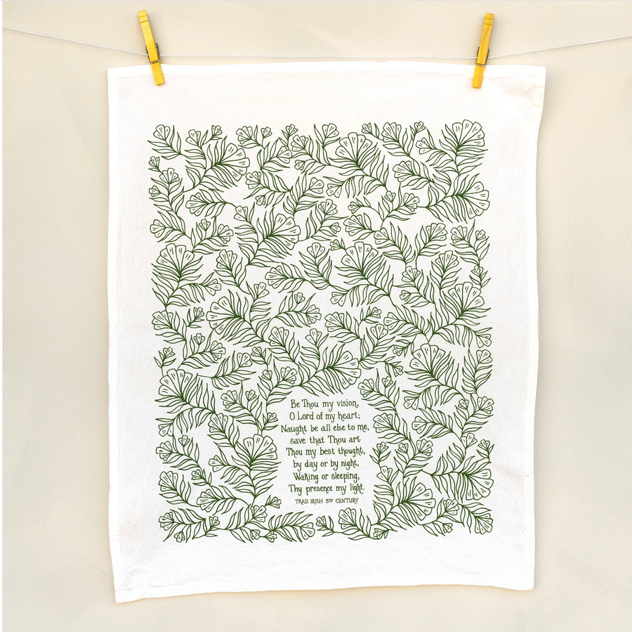 Be Thou My Vision Hymn Tea Towel — 24"x20"