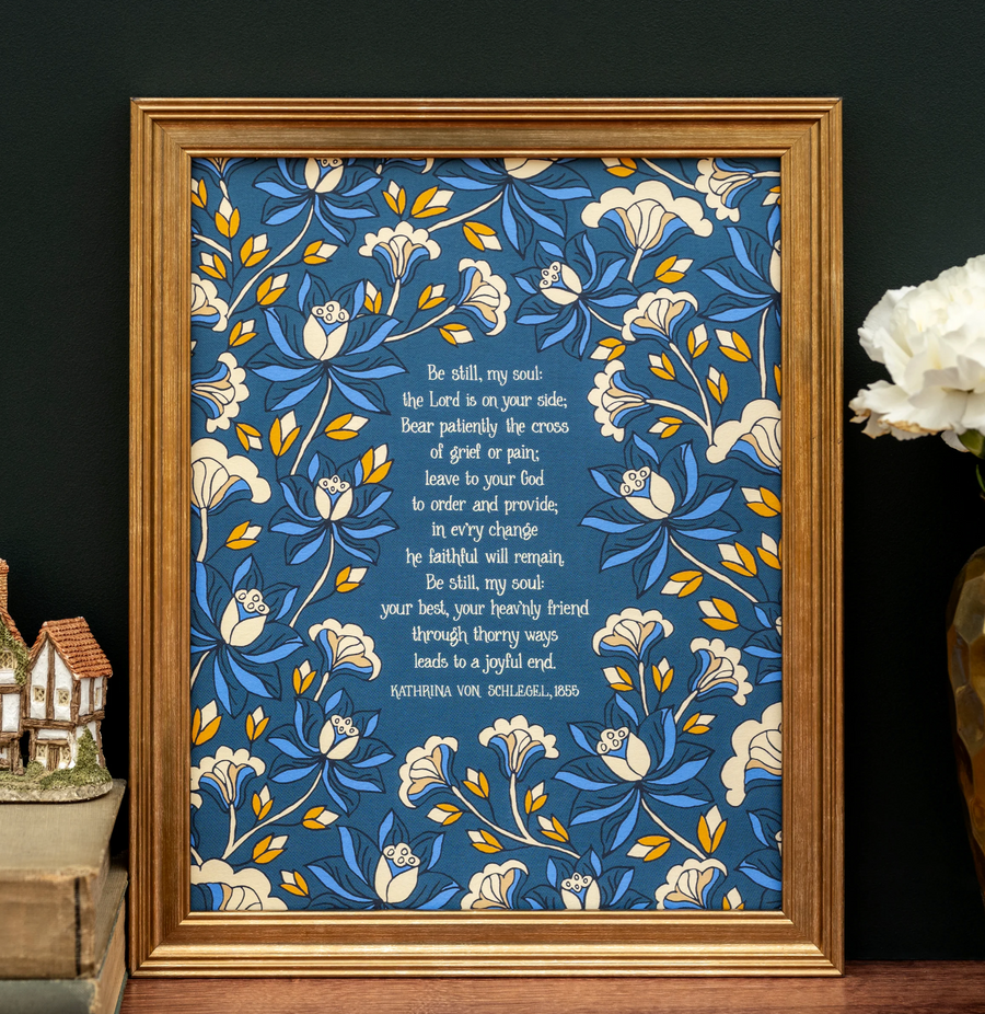 Little Things Studio Be Still My Soul Hymn Art Print