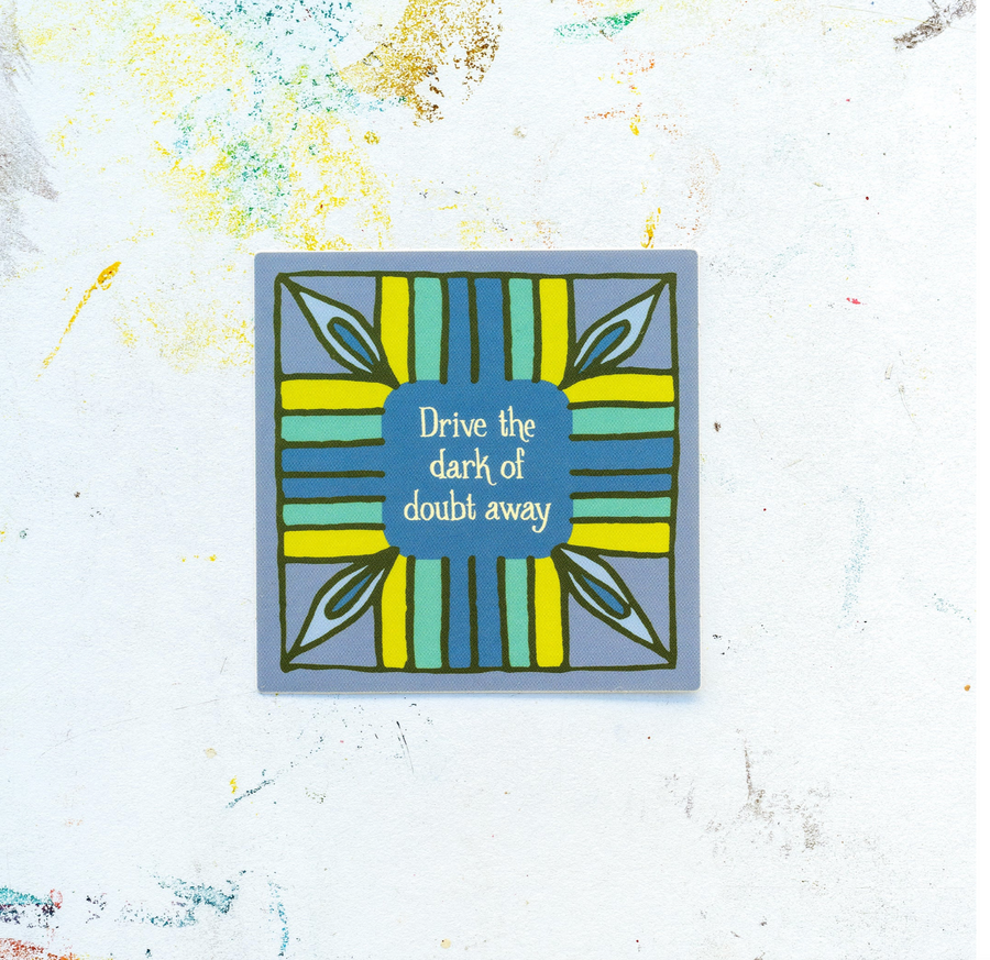 Little Things Studio Drive the Dark of Doubt Away Hymn Sticker
