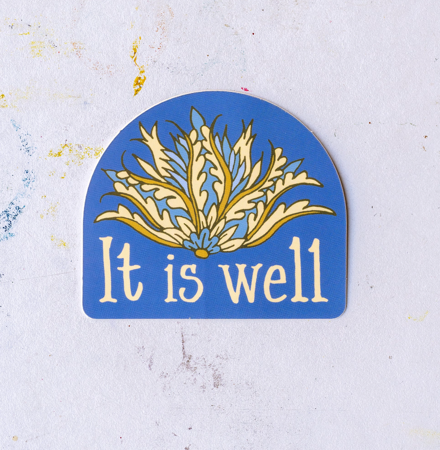 Little Things Studio It Is Well Hymn Sticker