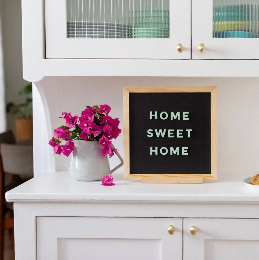 The Type Set Co. 12x12 Black Magnetic Board