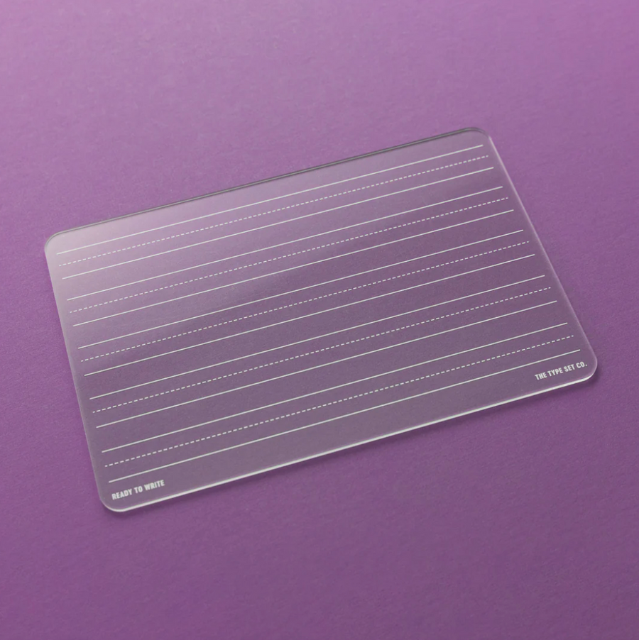 The Type Set Co. Acrylic Dry-Erase Freestyle Board