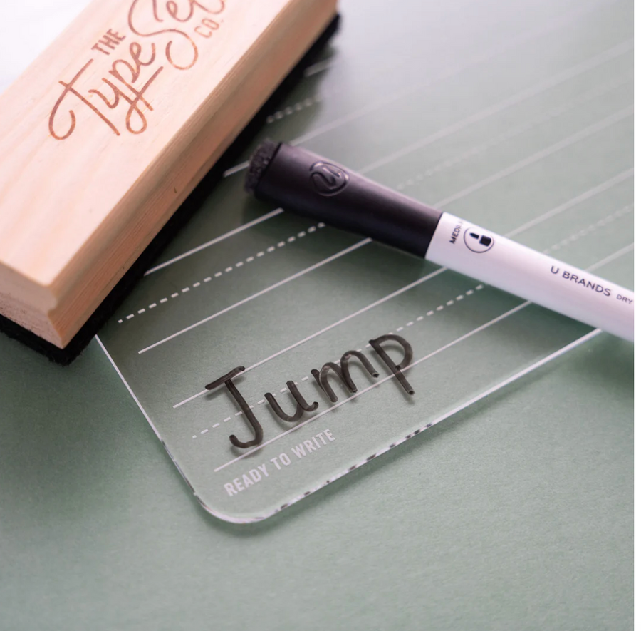 The Type Set Co. Acrylic Dry-Erase Freestyle Board