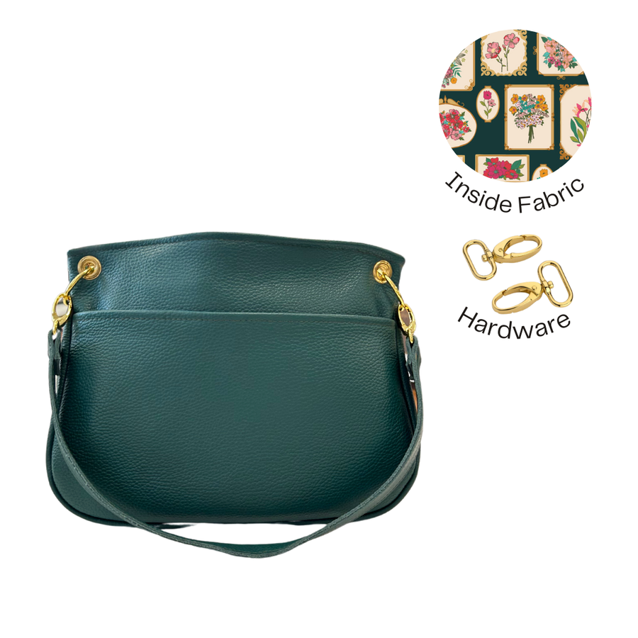 Betty Bag Teal Italian Pebble