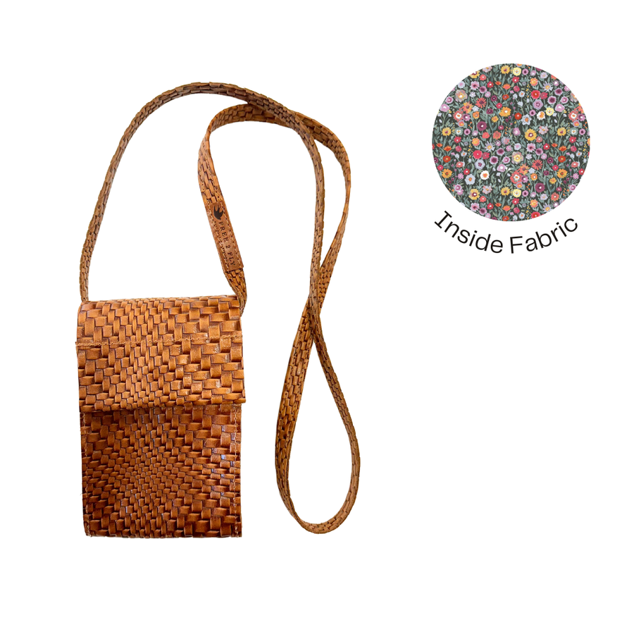 LaShey Crossbody Cognac Butan Woven