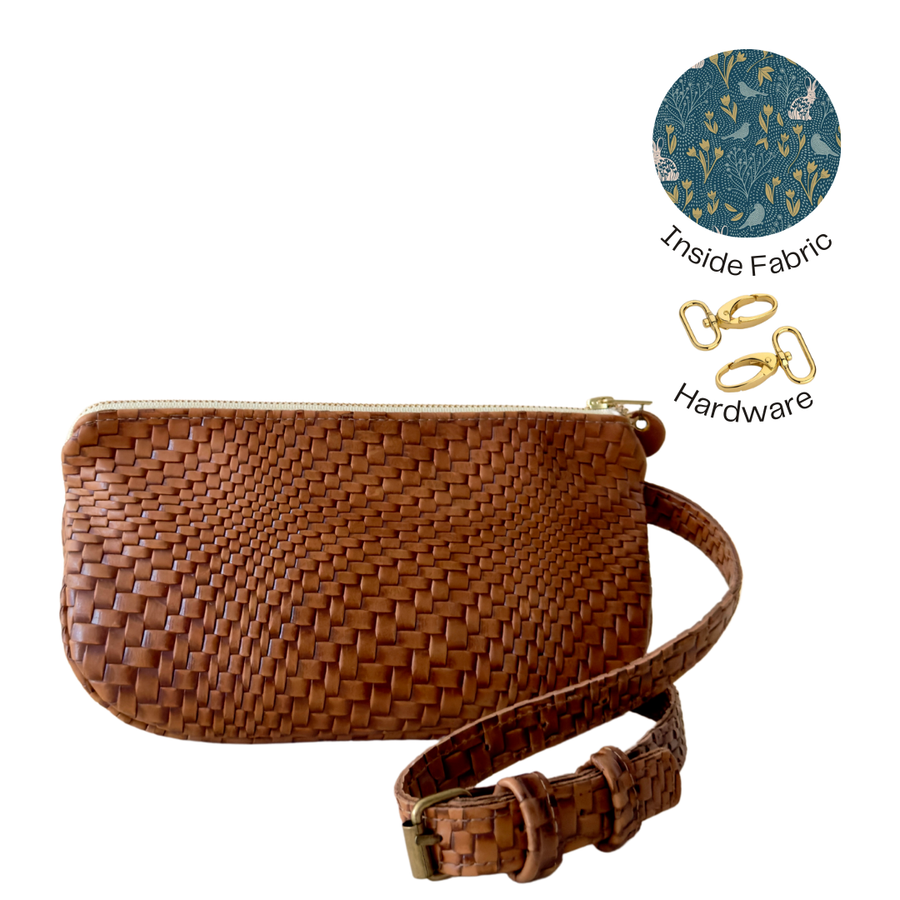 CleVegas Belt Bag Cognac Butan Woven