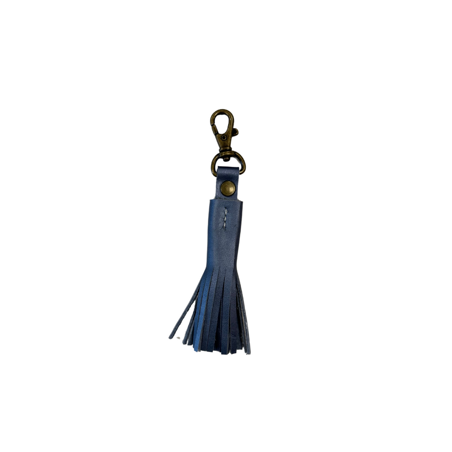 Leather Tassel Keychain