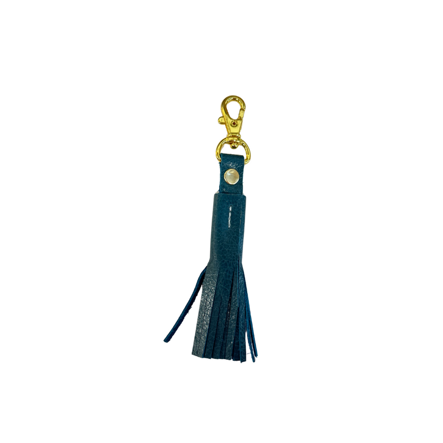 Leather Tassel Keychain