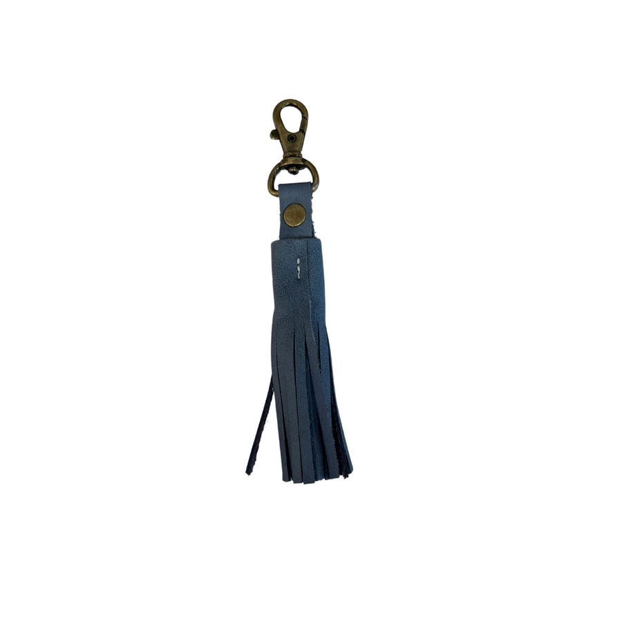Leather Tassel Keychain