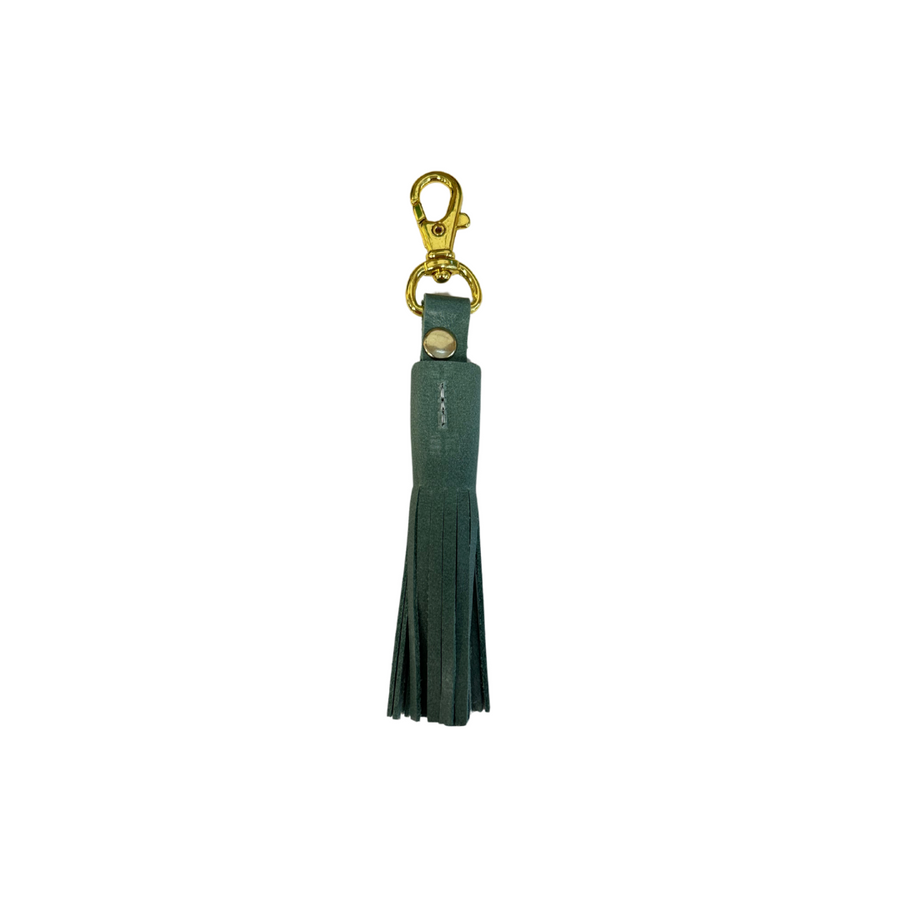 Leather Tassel Keychain