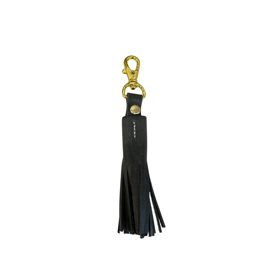 Leather Tassel Keychain