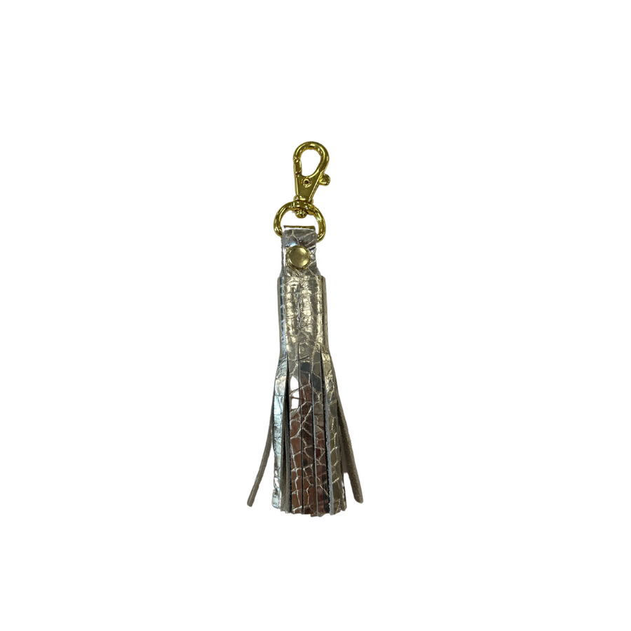 Leather Tassel Keychain