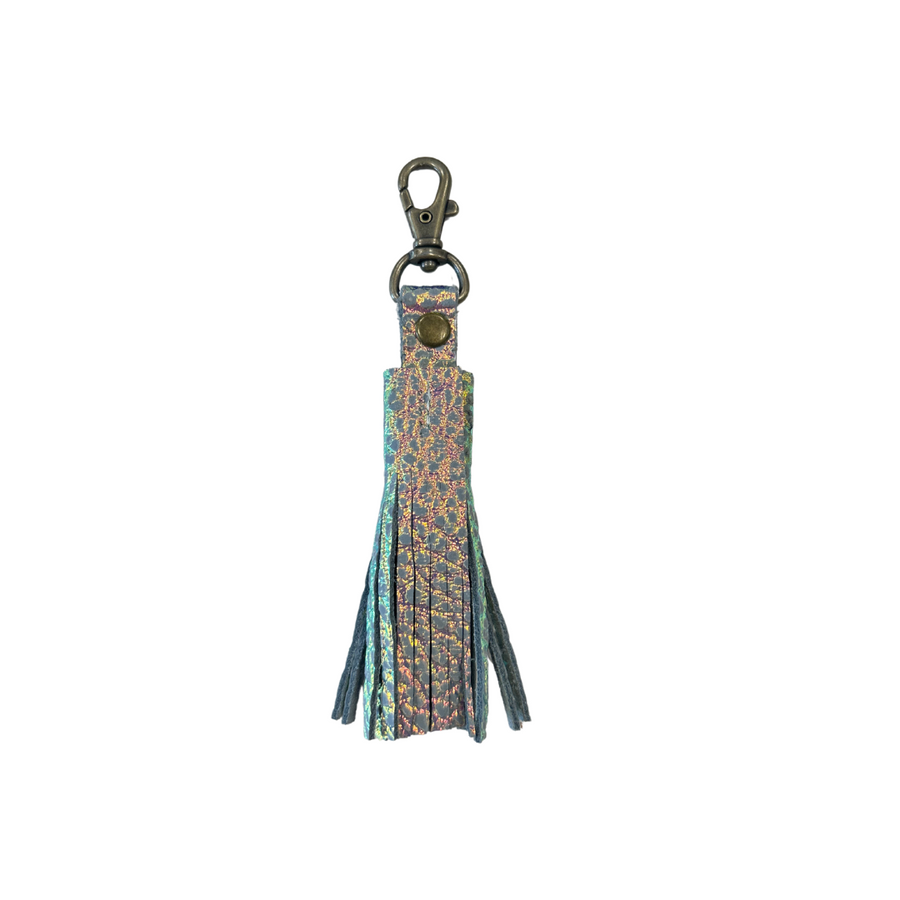 Leather Tassel Keychain