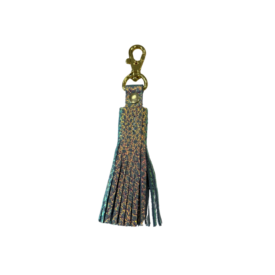 Leather Tassel Keychain
