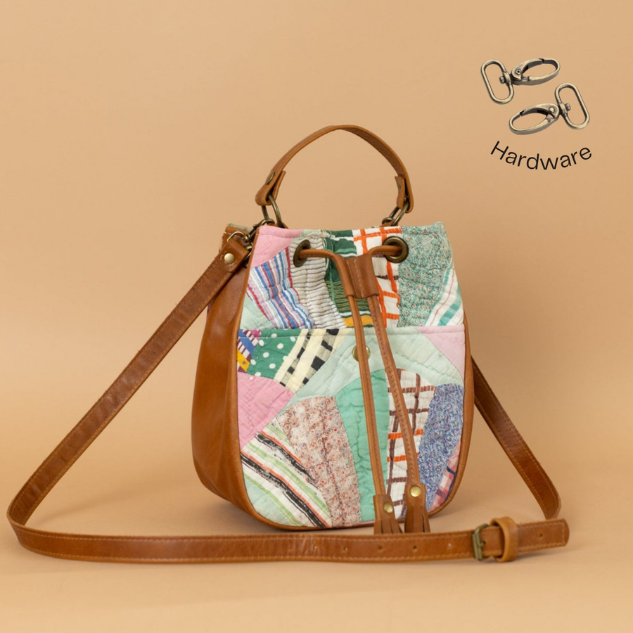 Gina Maria Bucket Bag Vintage Quilt #3