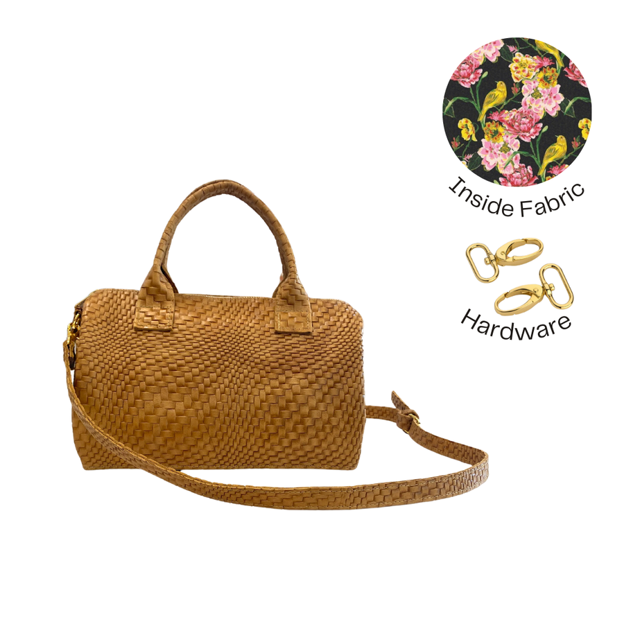 Mini Cameron Bag Mustard Butan Woven READY TO SHIP