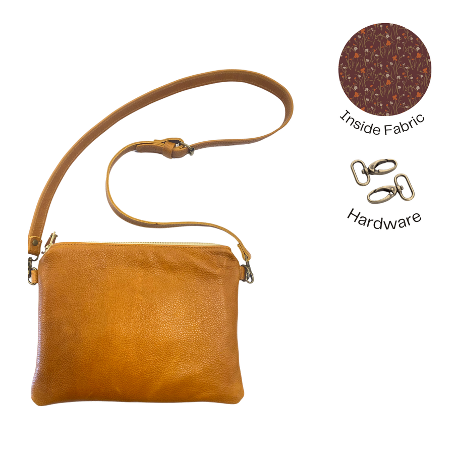 Laney Crossbody Saddle Brown READY TO SHIP