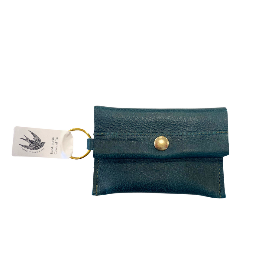 The Johnston Accessory Mini Wallet Emerald