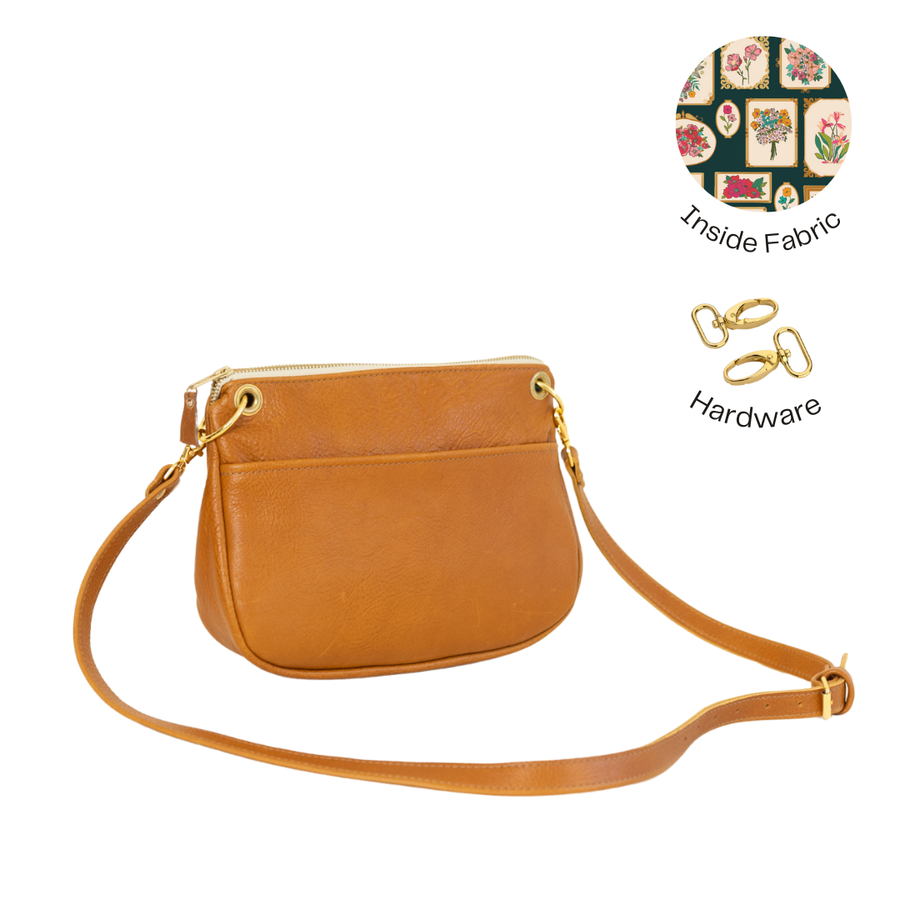 Jean Crossbody Saddle Brown READY TO SHIP