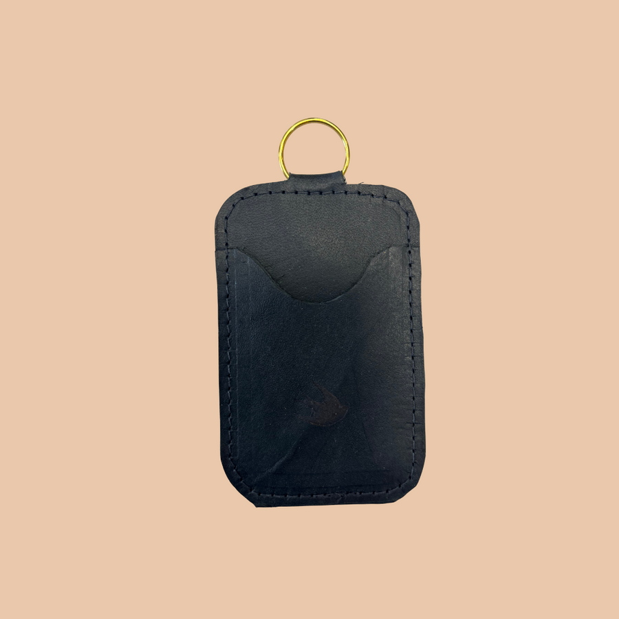 All Leather Keychain Cardholder
