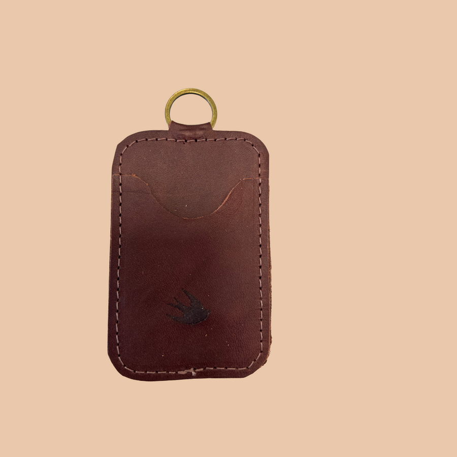 All Leather Keychain Cardholder