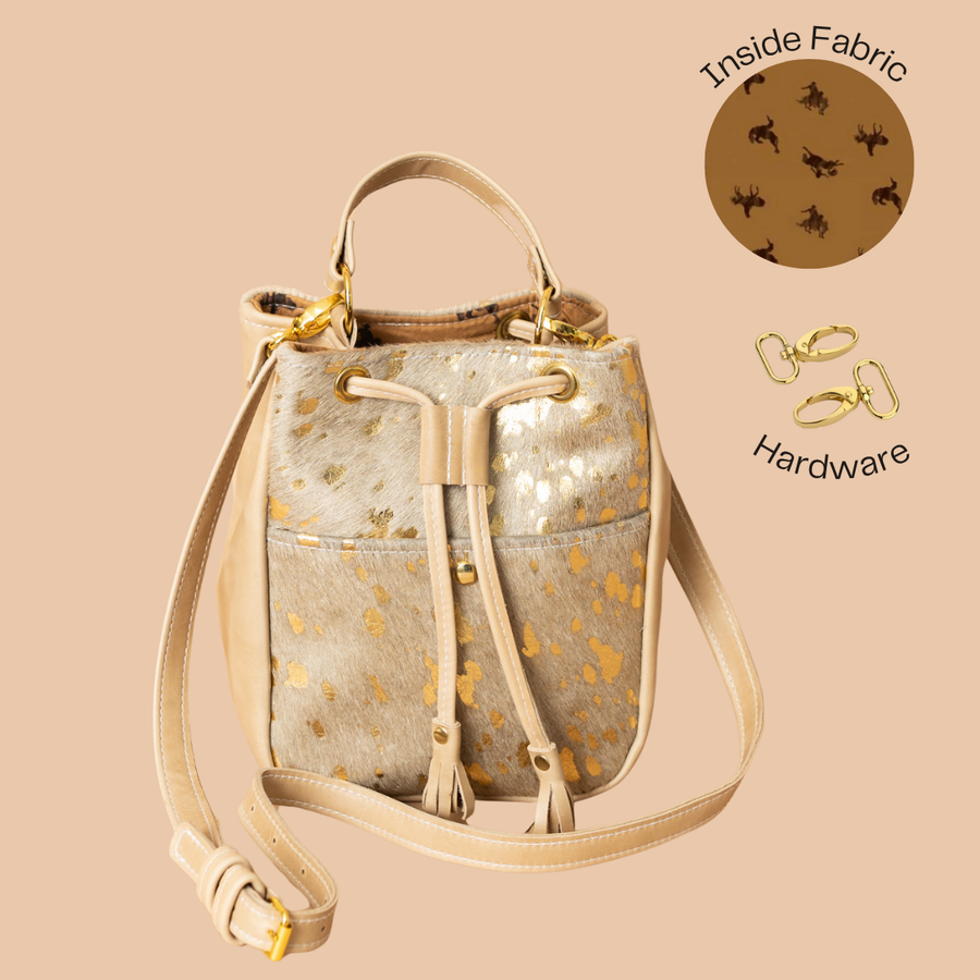 Hair On Hide Gina Maria Bucket Bag