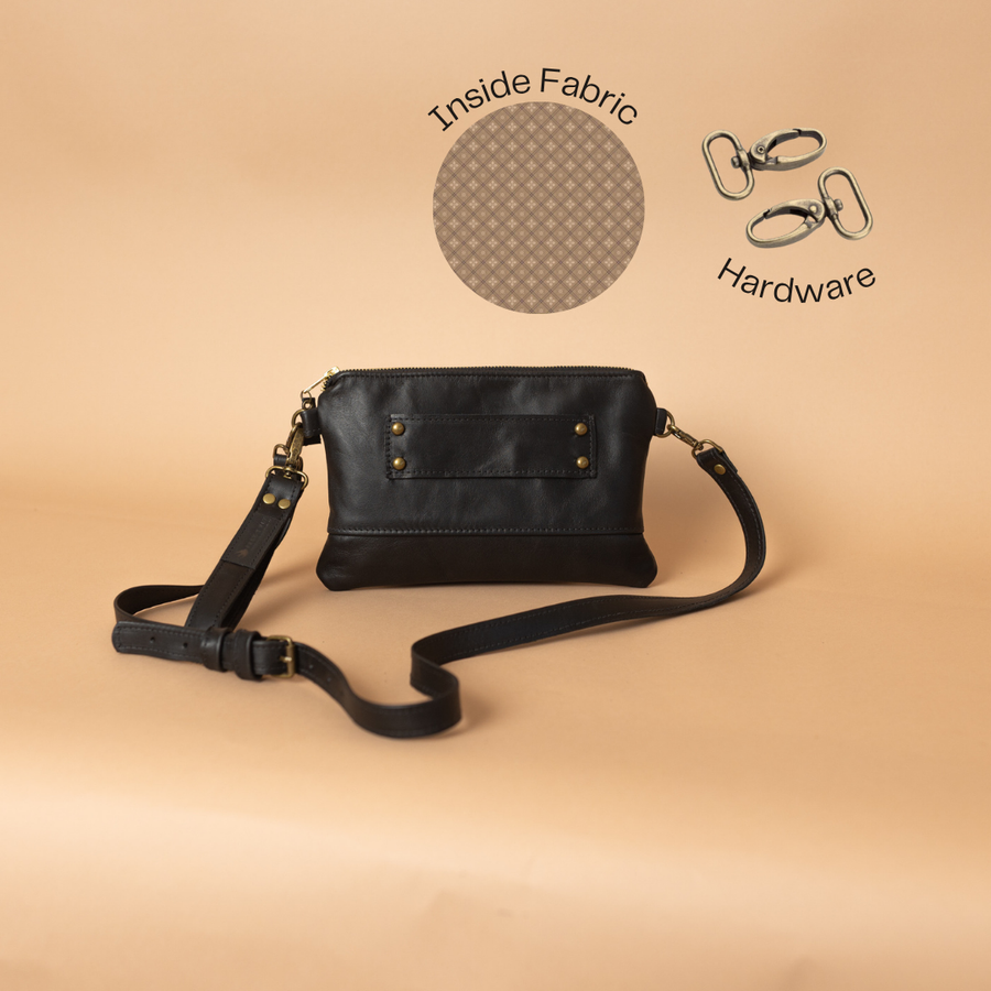 Ivey Wallet Crossbody in Black