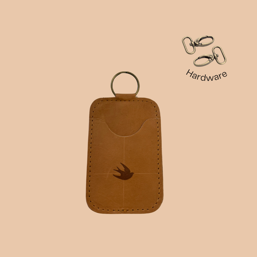 All Leather Keychain Cardholder