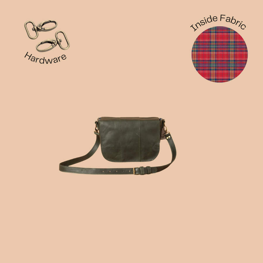 Mini Derby in Forest Green Leather