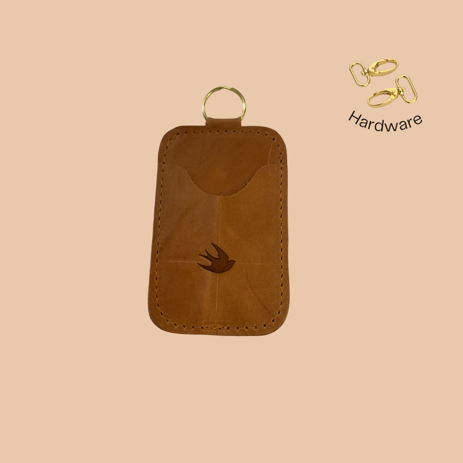 All Leather Keychain Cardholder