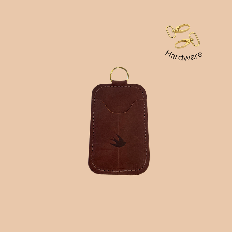 All Leather Keychain Cardholder