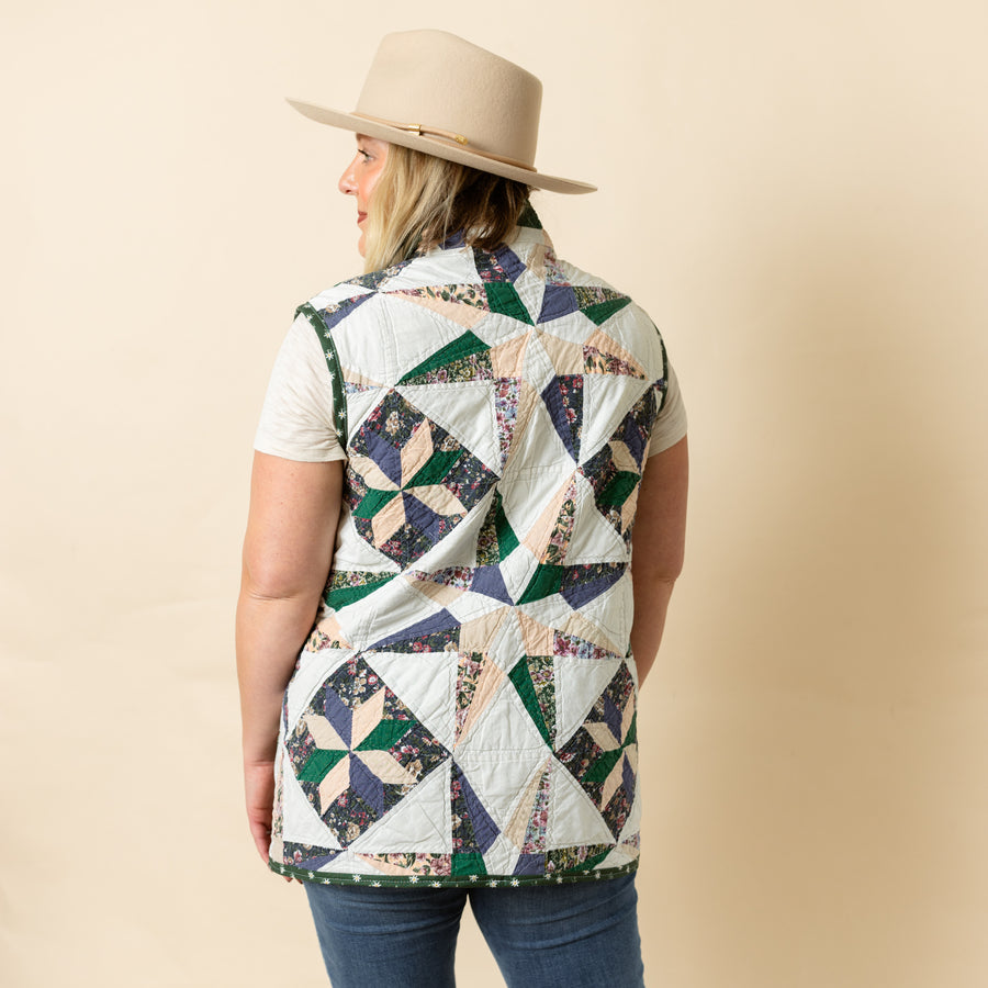 Heirloom Quilted Vest No Snaps MADE TO ORDER