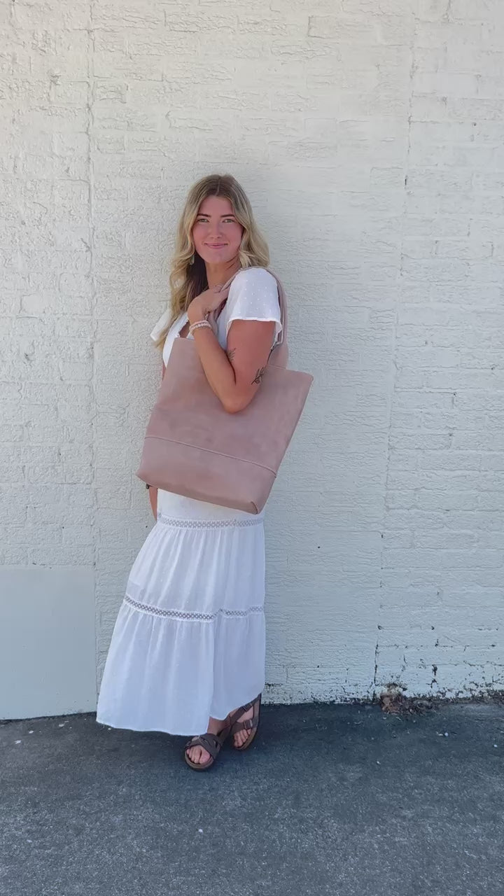 Abbey Tote All leather MADE TO ORDER