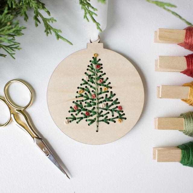 The HNB House Christmas Tree Ornament Embroidery DIY Kit